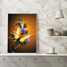 Lade das Bild in den Galerie-Viewer, Blume - voller runder Diamant - 30x40cm
