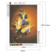 Lade das Bild in den Galerie-Viewer, Blume - voller runder Diamant - 30x40cm