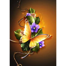 Lade das Bild in den Galerie-Viewer, Blume - voller runder Diamant - 30x40cm