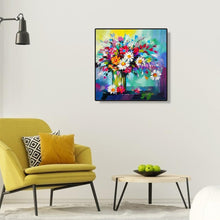 Lade das Bild in den Galerie-Viewer, Blumenstrauß - voller runder Diamant - 30x30cm