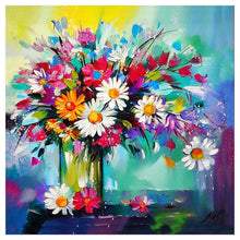 Lade das Bild in den Galerie-Viewer, Blumenstrauß - voller runder Diamant - 30x30cm