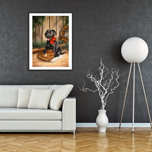 Lade das Bild in den Galerie-Viewer, Hund - volle Diamant-Malerei - 40x30cm