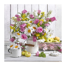 Lade das Bild in den Galerie-Viewer, Elegante Blumen - volle Diamant-Malerei - 30x30cm