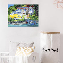 Lade das Bild in den Galerie-Viewer, Haus Auto - volle Diamant-Malerei - 40x30cm