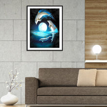 Lade das Bild in den Galerie-Viewer, Delphin - volle Diamant-Malerei - 40x30cm