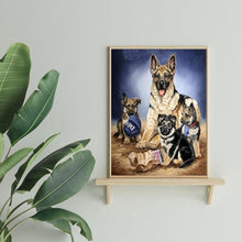 Lade das Bild in den Galerie-Viewer, Hund - volle Diamant-Malerei - 30x40cm