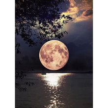 Lade das Bild in den Galerie-Viewer, Voller quadratischer Mond - volldiamant-Malerei - 40x30cm