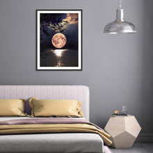Lade das Bild in den Galerie-Viewer, Voller quadratischer Mond - volldiamant-Malerei - 40x30cm