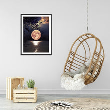 Lade das Bild in den Galerie-Viewer, Voller quadratischer Mond - volldiamant-Malerei - 40x30cm