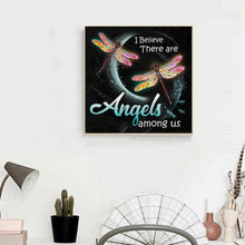 Lade das Bild in den Galerie-Viewer, Libelle - volle Diamant-Malerei - 30x30cm