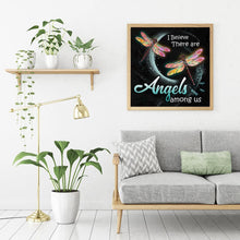 Lade das Bild in den Galerie-Viewer, Libelle - volle Diamant-Malerei - 30x30cm