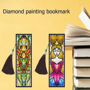2pcs Girl-DIY Diamond Painting Lesezeichen