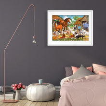 Lade das Bild in den Galerie-Viewer, Pferd - volle Diamant-Malerei - 40x30cm