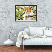 Lade das Bild in den Galerie-Viewer, Katze - volle Diamant-Malerei - 30x40cm