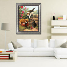 Lade das Bild in den Galerie-Viewer, Katzen - volle Diamant-Malerei - 30x40cm