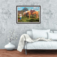 Lade das Bild in den Galerie-Viewer, Pferd - volle Diamant-Malerei - 30x40cm