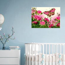 Lade das Bild in den Galerie-Viewer, Schmetterling Blume - volle Diamant-Malerei - 30x40cm