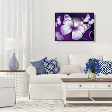 Lade das Bild in den Galerie-Viewer, Schmetterling Blume - volle Diamant-Malerei - 30x40cm