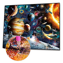Lade das Bild in den Galerie-Viewer, Kosmos Planet - volle Diamant-Malerei - 40x30cm