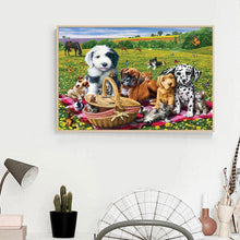 Lade das Bild in den Galerie-Viewer, Hund - volle Diamant-Malerei - 30x40cm