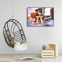Lade das Bild in den Galerie-Viewer, Hund - volle Diamant-Malerei - 30x40cm