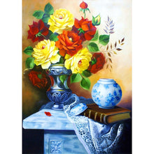 Lade das Bild in den Galerie-Viewer, Blumen - volle Diamant-Malerei - 30x40cm