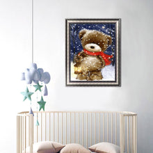 Lade das Bild in den Galerie-Viewer, Niedlicher Bär - volle Diamant-Malerei - 30x40cm