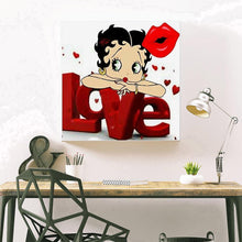 Lade das Bild in den Galerie-Viewer, Betty boop - volle Diamant-Malerei - 40x40cm