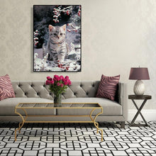 Lade das Bild in den Galerie-Viewer, Katze - volle Diamant-Malerei - 30x40cm