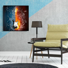 Lade das Bild in den Galerie-Viewer, Kreuzstich Gitarre - voller Diamant-Malerei - 30x30cm