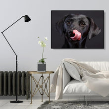 Lade das Bild in den Galerie-Viewer, Schwarze Dogpictures - volle Diamant-Malerei - 40x30cm