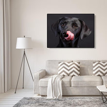 Lade das Bild in den Galerie-Viewer, Schwarze Dogpictures - volle Diamant-Malerei - 40x30cm