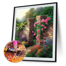 Lade das Bild in den Galerie-Viewer, Blume Wandtor - volle Diamant-Malerei - 30x40cm