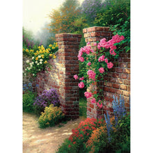 Lade das Bild in den Galerie-Viewer, Blume Wandtor - volle Diamant-Malerei - 30x40cm