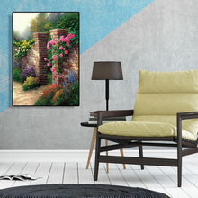 Lade das Bild in den Galerie-Viewer, Blume Wandtor - volle Diamant-Malerei - 30x40cm
