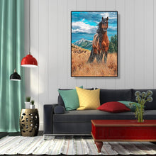Lade das Bild in den Galerie-Viewer, Pferdetiere - volle Diamant-Malerei - 30x40cm