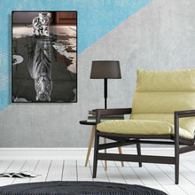 Lade das Bild in den Galerie-Viewer, Katze Tigertier - volle Diamant-Malerei - 30x40cm