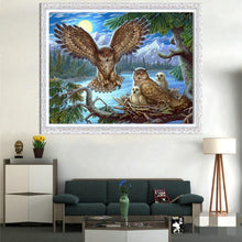 Lade das Bild in den Galerie-Viewer, Vogel-Familienset - voller Diamant-Malerei - 30x40cm