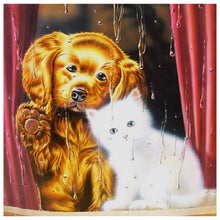 Lade das Bild in den Galerie-Viewer, Daze Hund Catset - voller Diamant-Malerei - 30x30cm