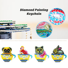 Lade das Bild in den Galerie-Viewer, 4 Stück/Satz Teetasse Animal DIY Schlüsselanhänger
