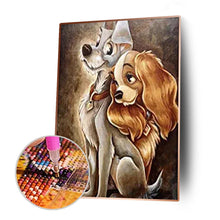 Lade das Bild in den Galerie-Viewer, Hund - voller runder Diamant - 30x40cm

