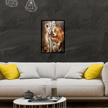 Lade das Bild in den Galerie-Viewer, Hund - voller runder Diamant - 30x40cm