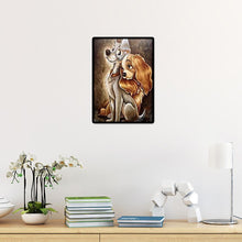 Lade das Bild in den Galerie-Viewer, Hund - voller runder Diamant - 30x40cm