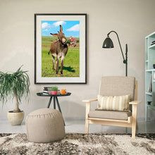 Lade das Bild in den Galerie-Viewer, Esel - voller runder Diamant - 30x40cm