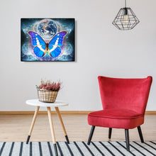 Lade das Bild in den Galerie-Viewer, Schmetterling Erde - voller runder Diamant - 50x40cm