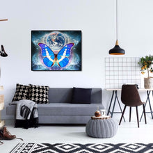 Lade das Bild in den Galerie-Viewer, Schmetterling Erde - voller runder Diamant - 50x40cm