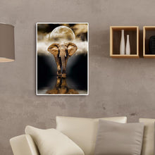 Lade das Bild in den Galerie-Viewer, Elefant - voller runder Diamant - 30x40cm