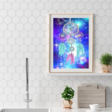 Lade das Bild in den Galerie-Viewer, Dreamcatcher - voller runder Diamant - 30x40cm
