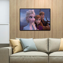 Lade das Bild in den Galerie-Viewer, Gefrorene Zeichentrickfiguren - voller runder Diamant - 40x30cm