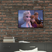 Lade das Bild in den Galerie-Viewer, Gefrorene Zeichentrickfiguren - voller runder Diamant - 40x30cm